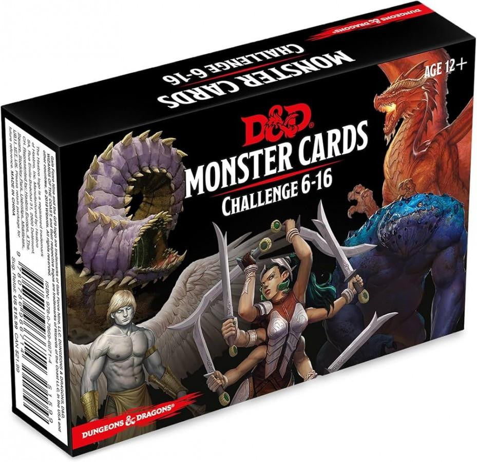 Wizards of the Coast D&D RPG: Monster Cards - Challenge 6-16 Deck (125 cards)